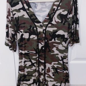 Camo long shirt/t shirt dress